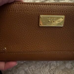 Ralph Lauren Tan Leather Wallet